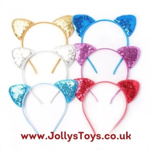 Glittery Cat Ear Headband